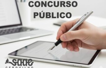 Imagem com chamada para o concurso público 001/2025