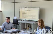 Representantes da ARES-PCJ explicando os dados da Resolução.